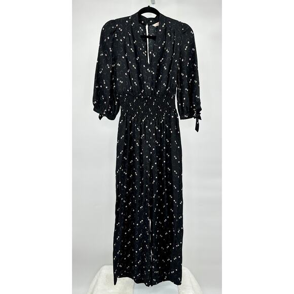 Rebecca Taylor Silk Alicia Smocked Jumpsuit 4 ($525) - Picture 2 of 8